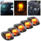 5 Pcs 12 LED Smoked Car Cab Roof for Truck SUV Off Road Vehicles