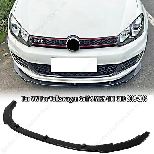 VW Golf Front Bumper Lip Spoiler 2009 to 2013