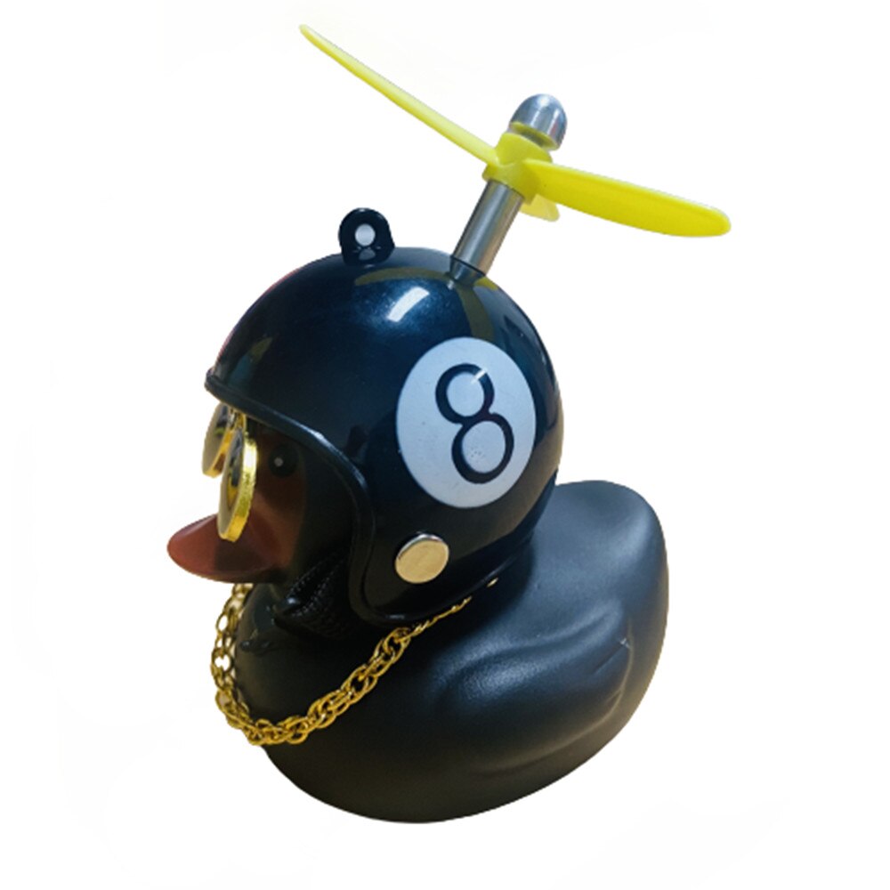 Duck with Motorcycle Helmet