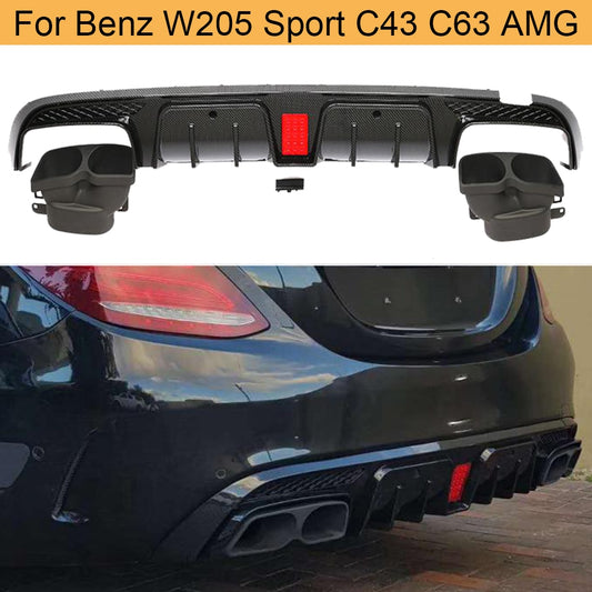 Rear Diffuser Lip for Mercedes Benz C-Class