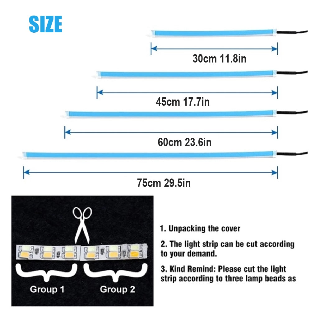 LED Headlights Strip Lights